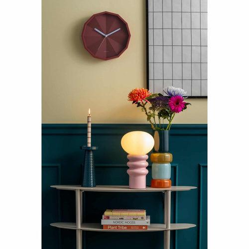 Karlsson wandklok Firenze - rood - Ø30.6cm
