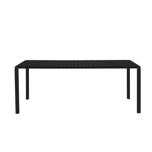 Zuiver Vondel Tuinset 6 personen - tuintafel + 6 stoelen met armleuning Zwart