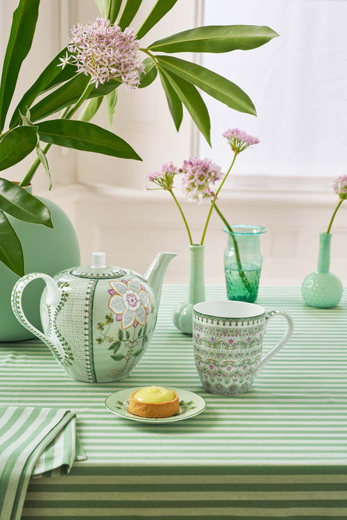Pip Studio - XL Mokken - Lily & Lotus - Moon Delight - Lichtgroen - Set van 6