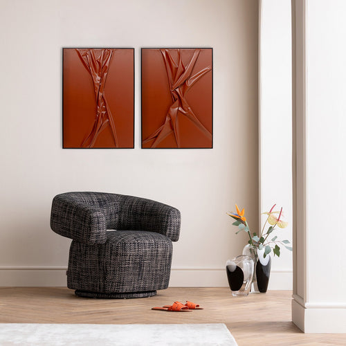 Kare Design Schilderij Crincle (2/set)