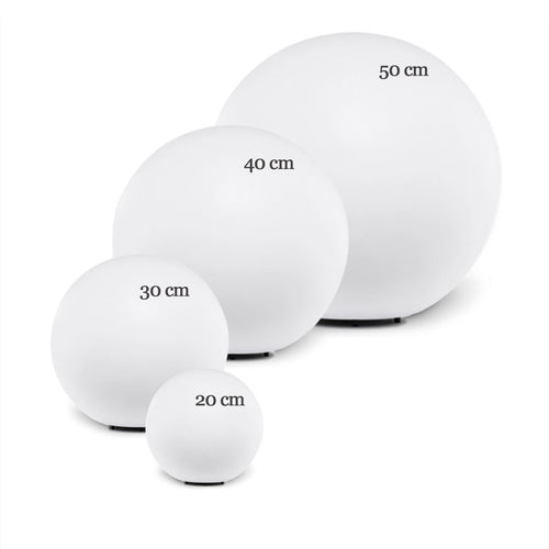 Ylumen buitenlamp Globe - 1 lichts - 40  x 40   cm - wit - vtwonen shop