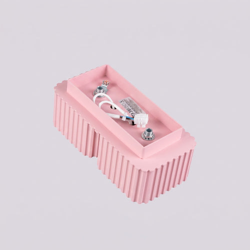 Sollux Lighting Plafondlamp RIFF 2 roze Gx53 - 20,5x10x8cm