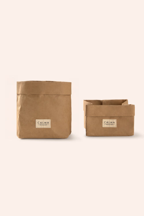 Calma House Mand Paper - Naturel - 16.5x11.5x11