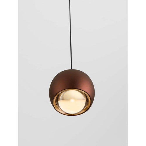 Nova Luce CONGA Slanke hanglamp voor plafond, koffiekleurige LED, 13W, 922lm, 3000K