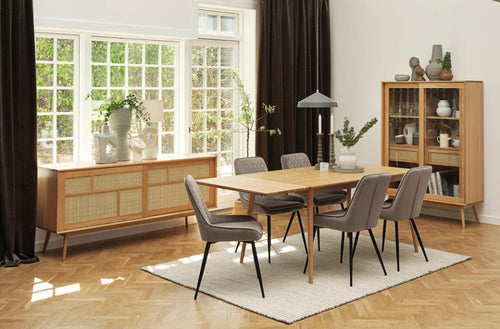 Olivine Boas verlengbare houten eettafel naturel - 150 x 90 cm - vtwonen shop