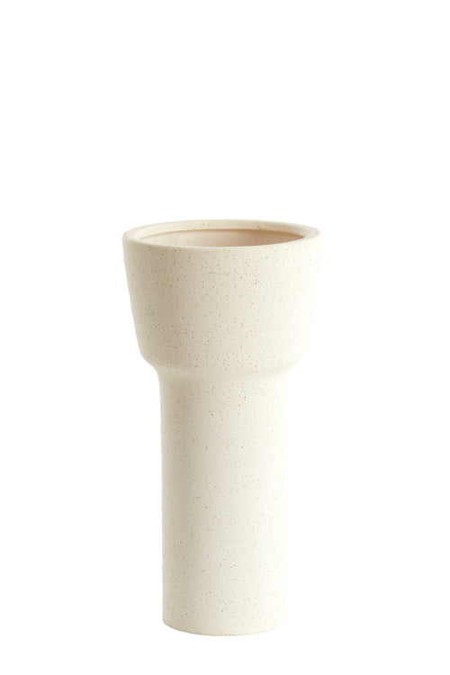 Light & Living vaas ALSACIA - Ø19x38cm - wit - vtwonen shop