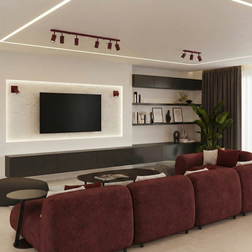 Sollux Lighting Wandlamp RING bordeaux - 8x16x8cm