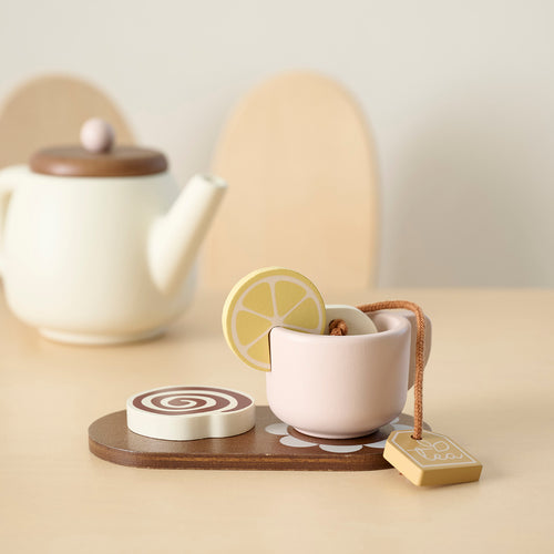 Petite Amélie Houten theeservies - 20 delig - Noyer - vtwonen shop