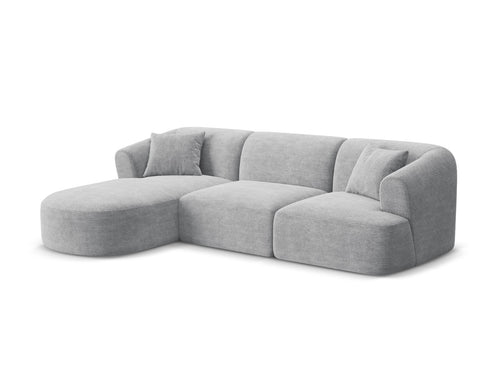 Cosmopolitan Design Modulaire hoekbank links Campi 4-zits, ribfluwelen geld - 156x256x70cm