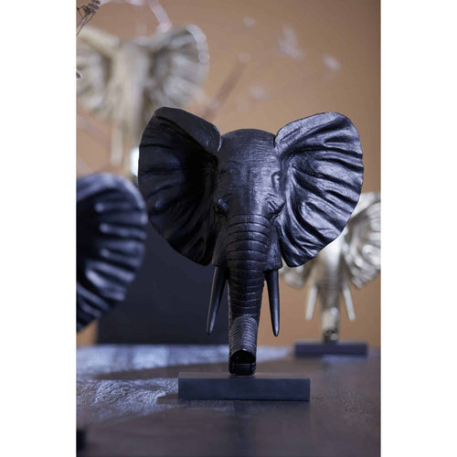 Light & Living ornament Elephant - zwart - 38.5x19.5x49cm - vtwonen shop