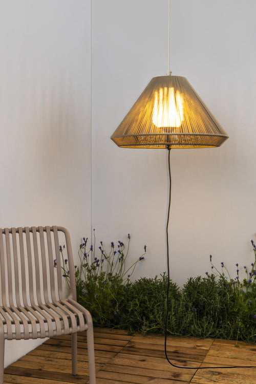 Faro Saigon Out C70 Grijs, Beige Draagbare en Hanglamp Gat Cap IP65