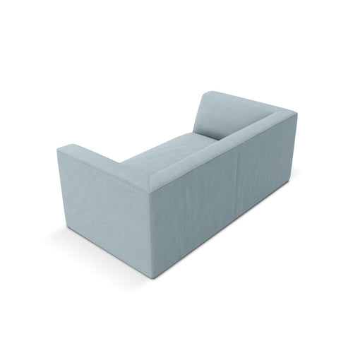 Cosmopolitan Design - Bank Siena 2-zits, ribfluwelen lichtblauw - 92x174x69cm
