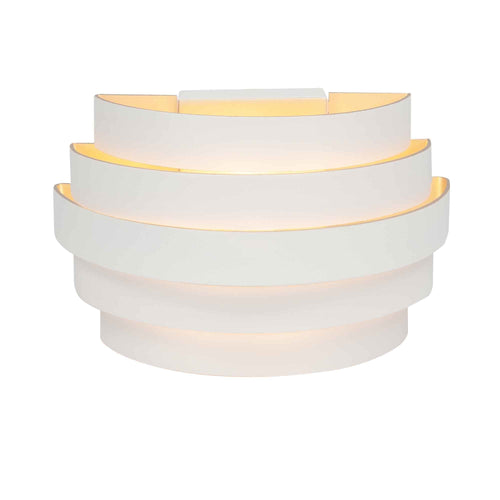 Highlight wandlamp Scudo - 1 lichts - 12.5  x 10.5   cm - wit goud - vtwonen shop