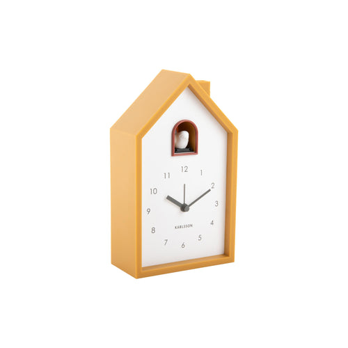 Karlsson wekker Modern Cuckoo - geel - 12x6x20cm - vtwonen shop