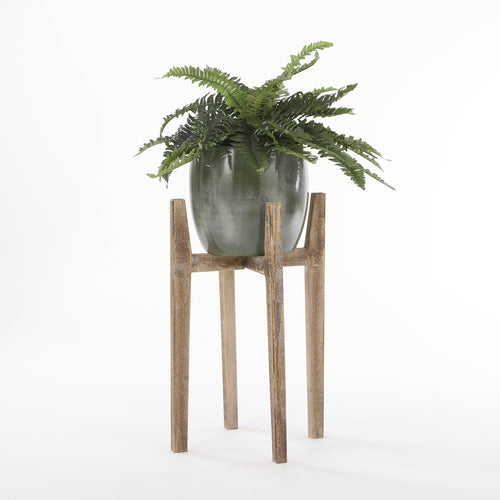 Mica Decorations Varen Kunstplant in Bloempot Stan - H40 x Ø70 cm - Groen