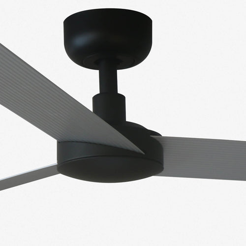 Faro CRUISER Grote zwarte DC-plafondventilator, 6 snelheden, aluminium blad
