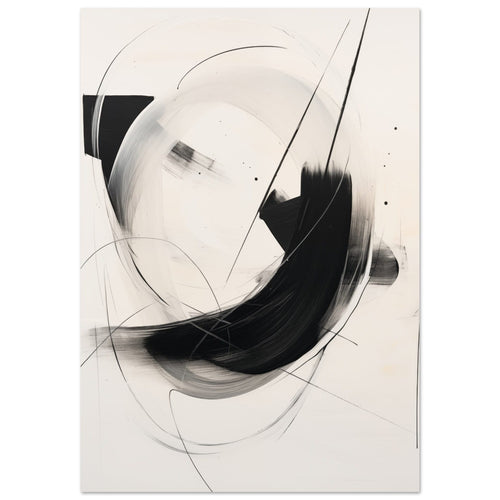 Artfulprints  Abstract - Chique brush 5   poster 70x100 cm