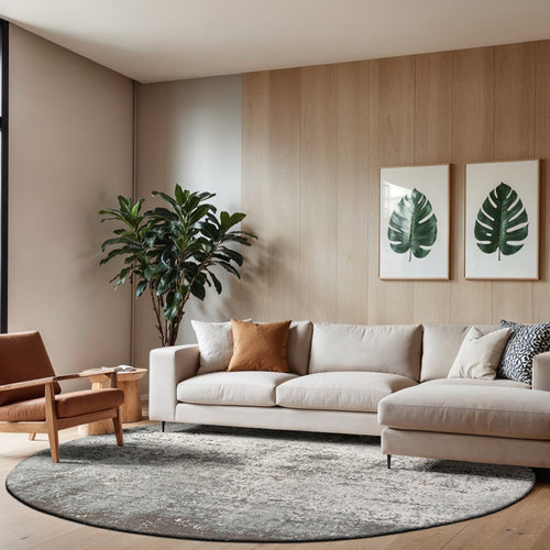 Louis De Poortere vloerkleed Venus - grijs - 140x140cm - vtwonen shop