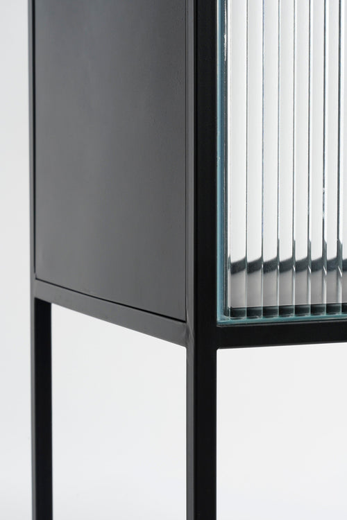 Mica Decorations Clifton Opbergkast met Deuren - L38 x B35 x H90 cm - Metaal - Zwart - vtwonen shop