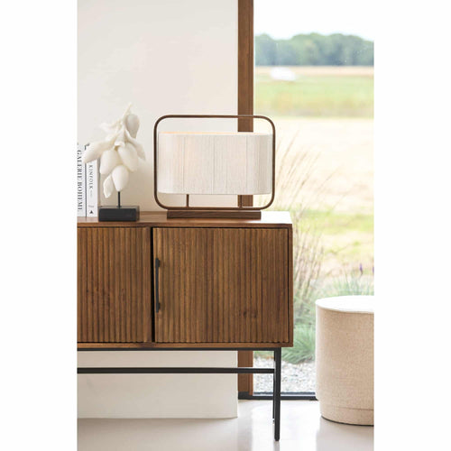 Light & Living tafellamp Lecce - bruin - 45x15x37.5cm