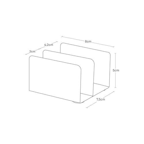 Yamazaki Tower Plank organizer - Zwart - vtwonen shop