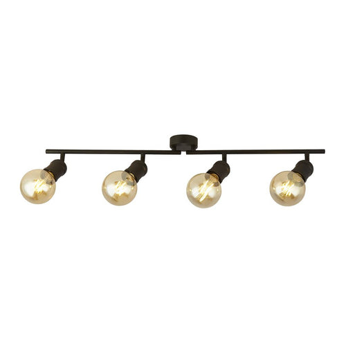 Searchlight Dance Spirit 4 Light Bar plafondlamp, zand zwart