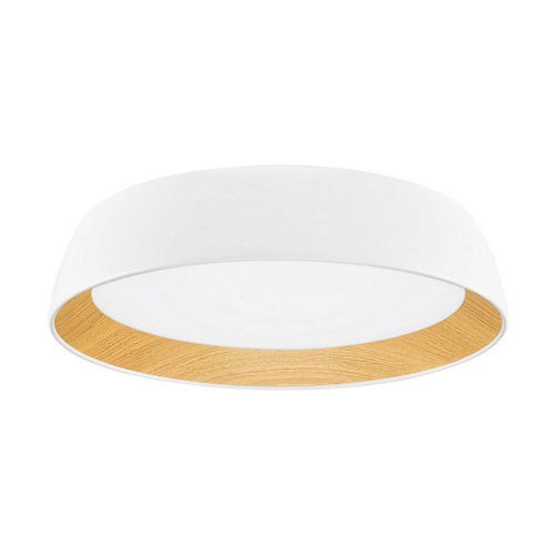 Nova Luce SIGI Inbouw plafondlamp zandwit, hout, Triac dimbaar, LED 40W 3081lm 3000K
