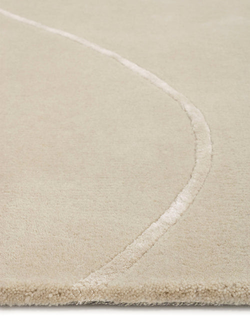 Vloerkleed Abstract en verfijnd Flow of Nature Beige 250x350 cm