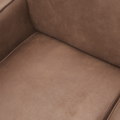 WOOOD hoekbank rechts Statement - Ecoleer - Cognac - 77x274x210