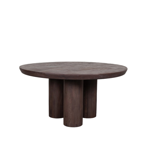 LABEL51 Eettafel Olly - Donkerbruin Mangohout - 150x150x75cm