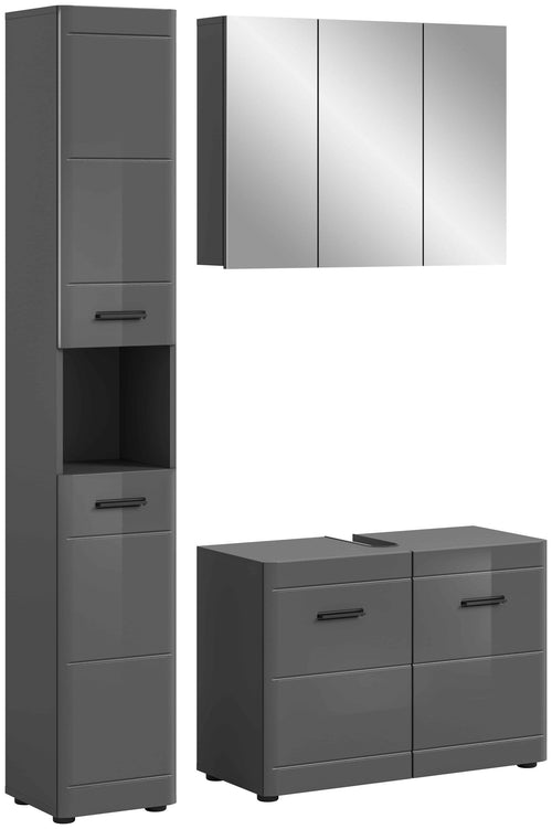 Furnilux Badkamercombinatie grijs-grijs - 125x190x34cm - vtwonen shop