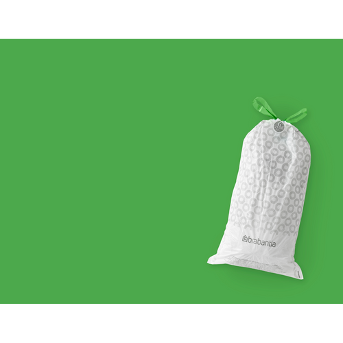 Brabantia PerfectFit afvalzak, code G, 23-30 liter, 120 stuks, set van 6 rollen - White