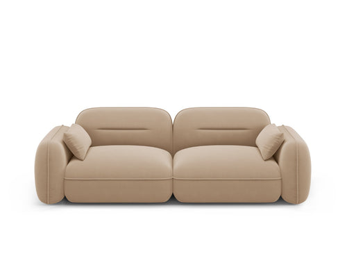Cosmopolitan Design Modulaire bank Sydney 3-zits, flueel, zand - 90x230x70cm