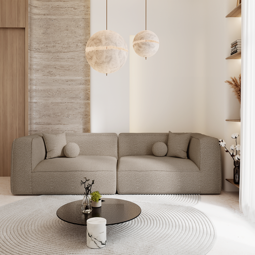 Premium Interiors - Sofa SOFIA - krul mol 250cm