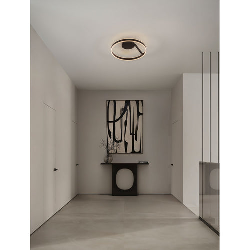 Nova Luce BIANCO Geïntegreerde LED-plafondlamp, halfverzonken, zandkleurig zwart, Triac dimbaar, 40W, 2580lm, 2700-3000-4000K kleurtemperatuur.