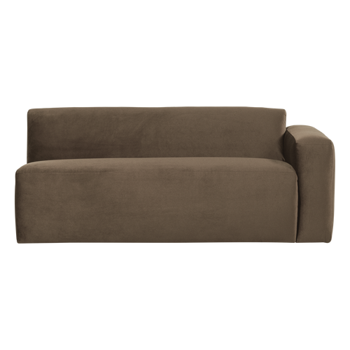 WOOOD 2-zits bank arm rechts Mojo Base - Velvet - Taupe - 74x185x97