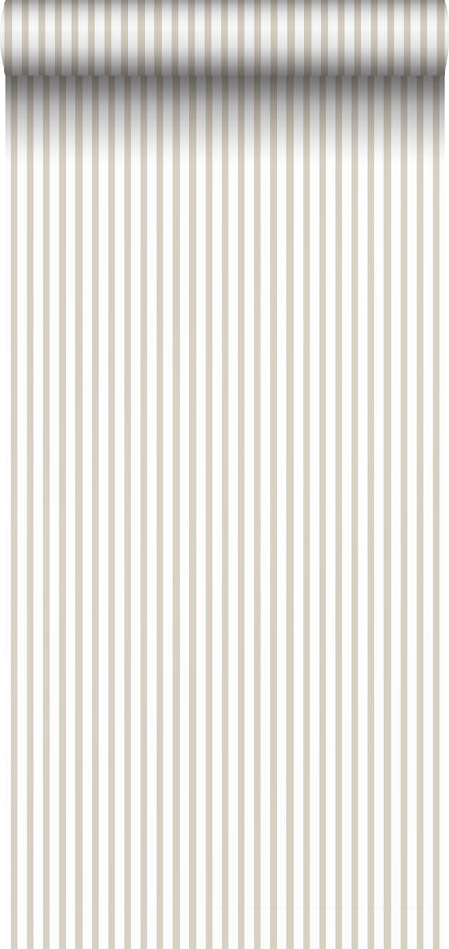 Sanders & Sanders behang strepen beige en wit - 53 cm x 10 m - 640417