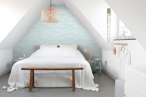 ESTAhome behang zomerse quotes lichtgroen - 53 cm x 10.05 m - 148641