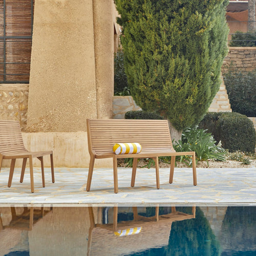 Tikamoon Massief teakhouten 2-zits tuinbank - Naturel - vtwonen shop