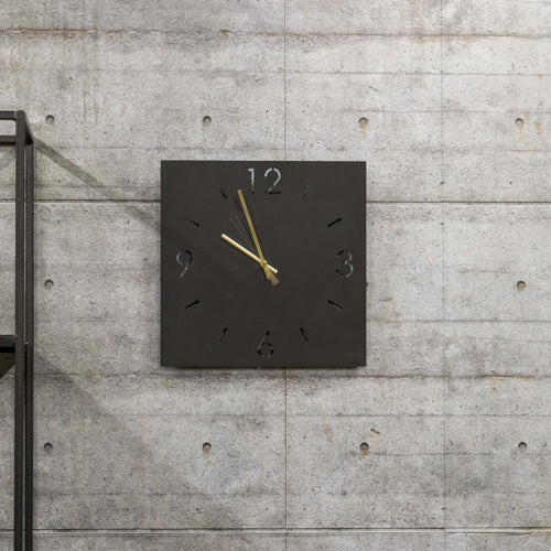 Spinder Design klok Time 40 X 40 - Zwart - vtwonen shop