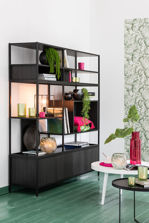 J-Line lamp Rechthoekige Frame - metaal - zwart - small