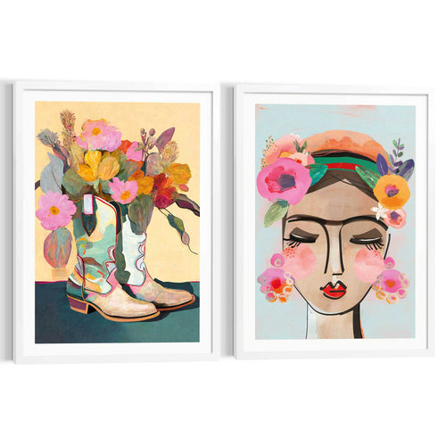 Reinders schilderijen set Bloemenvreugde - 70x50cm