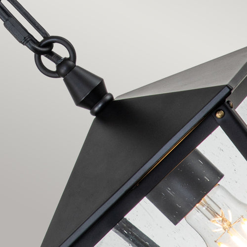 Elstead Hinkley Huntersfield Hanglamp voor buiten, zwart, IP44