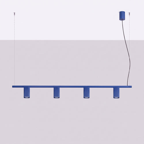 Sollux Lighting Kroonluchter RAYO 4 ultramarijn - 122x6x208cm