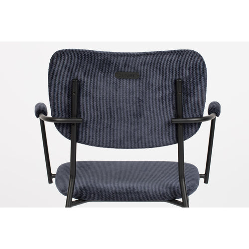 Zuiver Benson Eetkamerstoelen armleuning Donkerblauw - Set van 2 - vtwonen shop