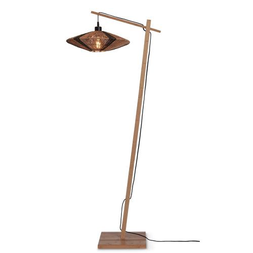 GOOD&MOJO vloerlamp Iguazu - bruin - Ø40cm - vtwonen shop