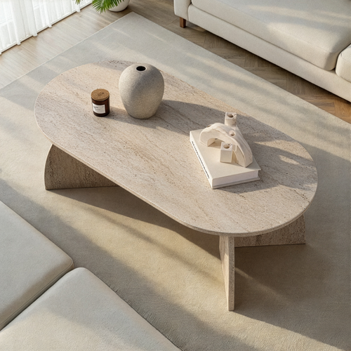 Calicosy - SELENE Salontafel - Licht hout - 120x60x40 cm