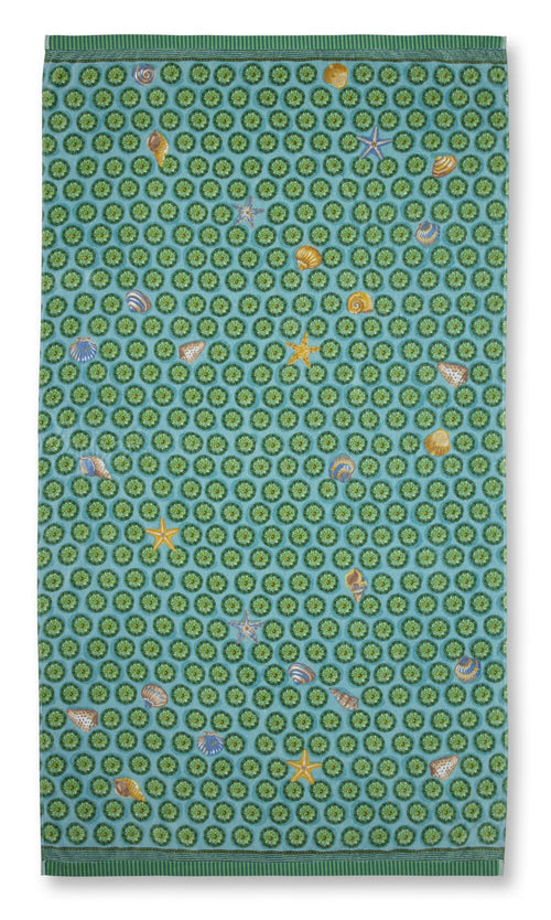 Pip Studio Strandlaken Sea Dots - 100 x 180 cm - Groen