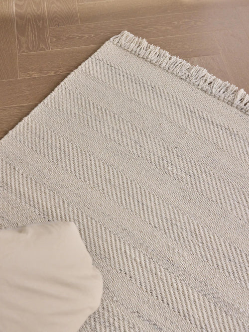 benuta wollen vloerkleed Lars - crème - 160x230 cm
