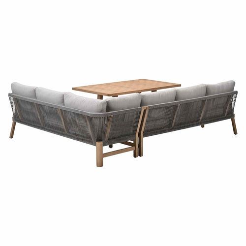 Garden Impressions lounge dining set Alora grey sand - 3-delig rechts